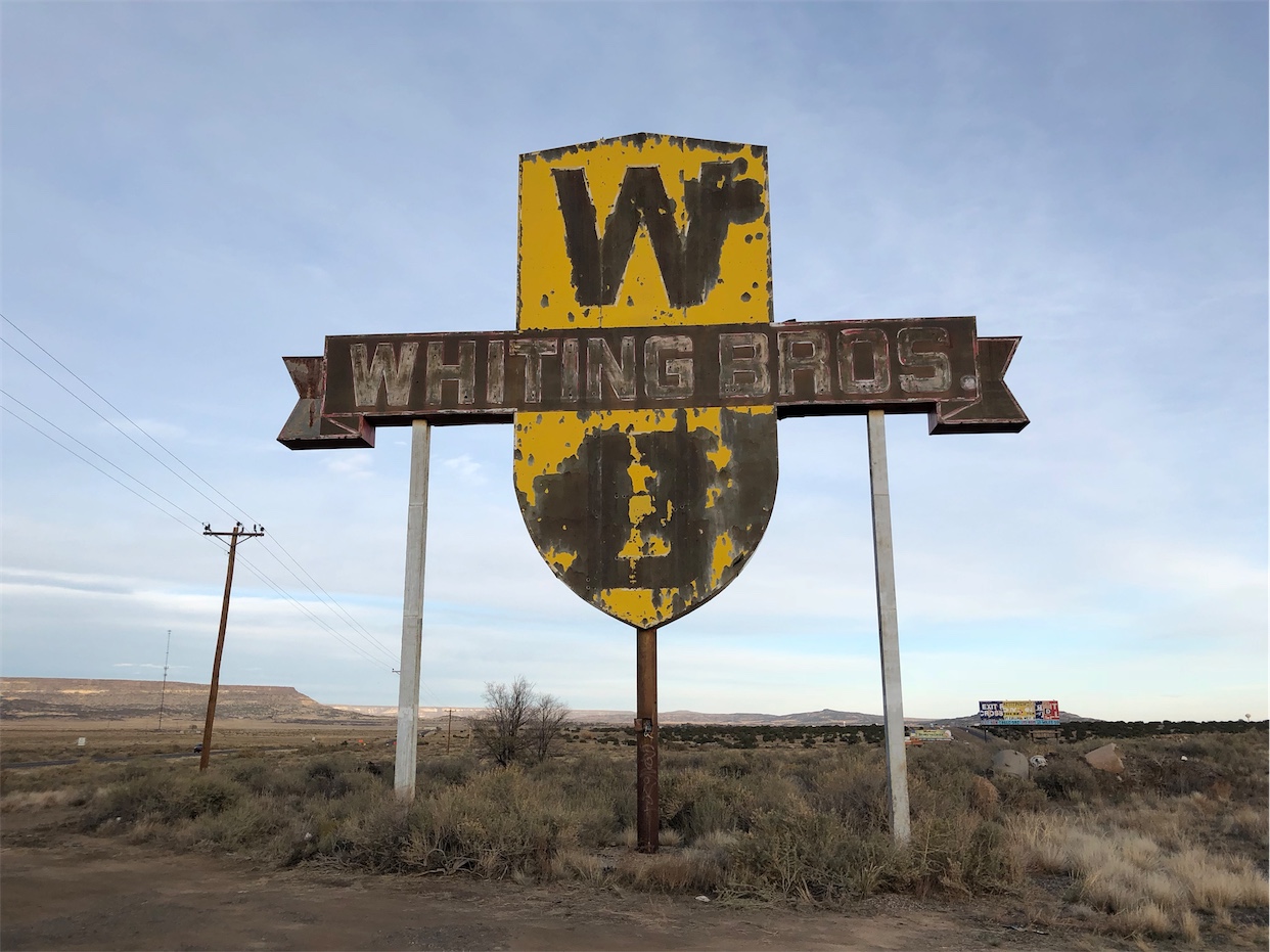 Whiting Bros Sign