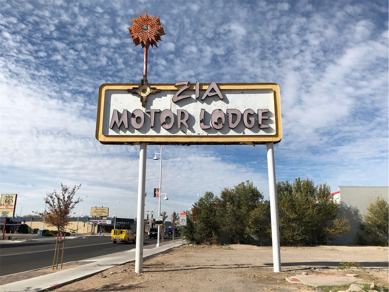 ZIA Motel Lodge Sign