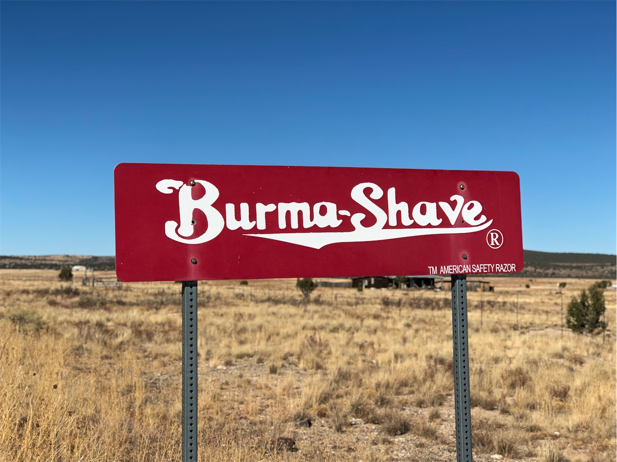 Burma-Shave Sign