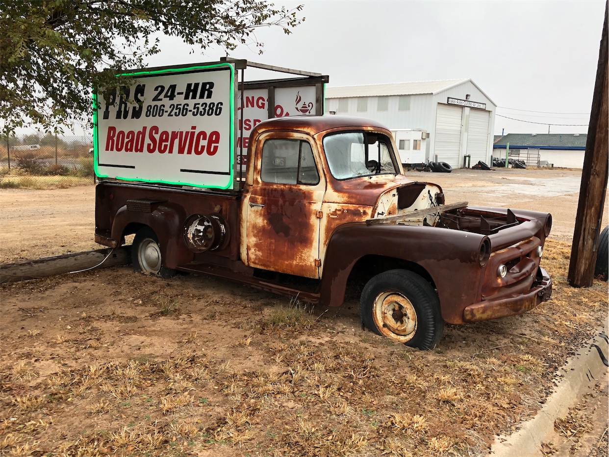 Road Service Car Sign