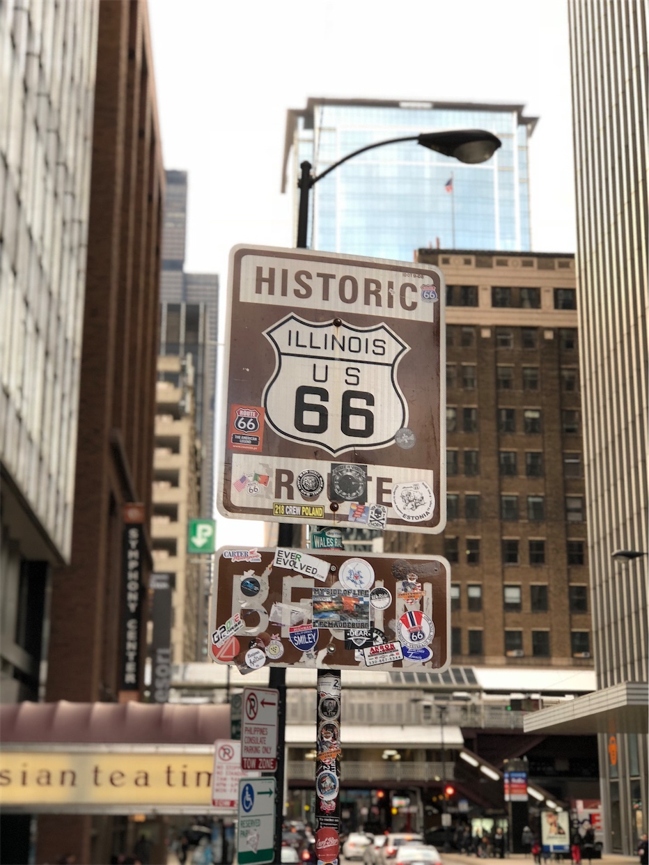 Route 66 Begin Sign