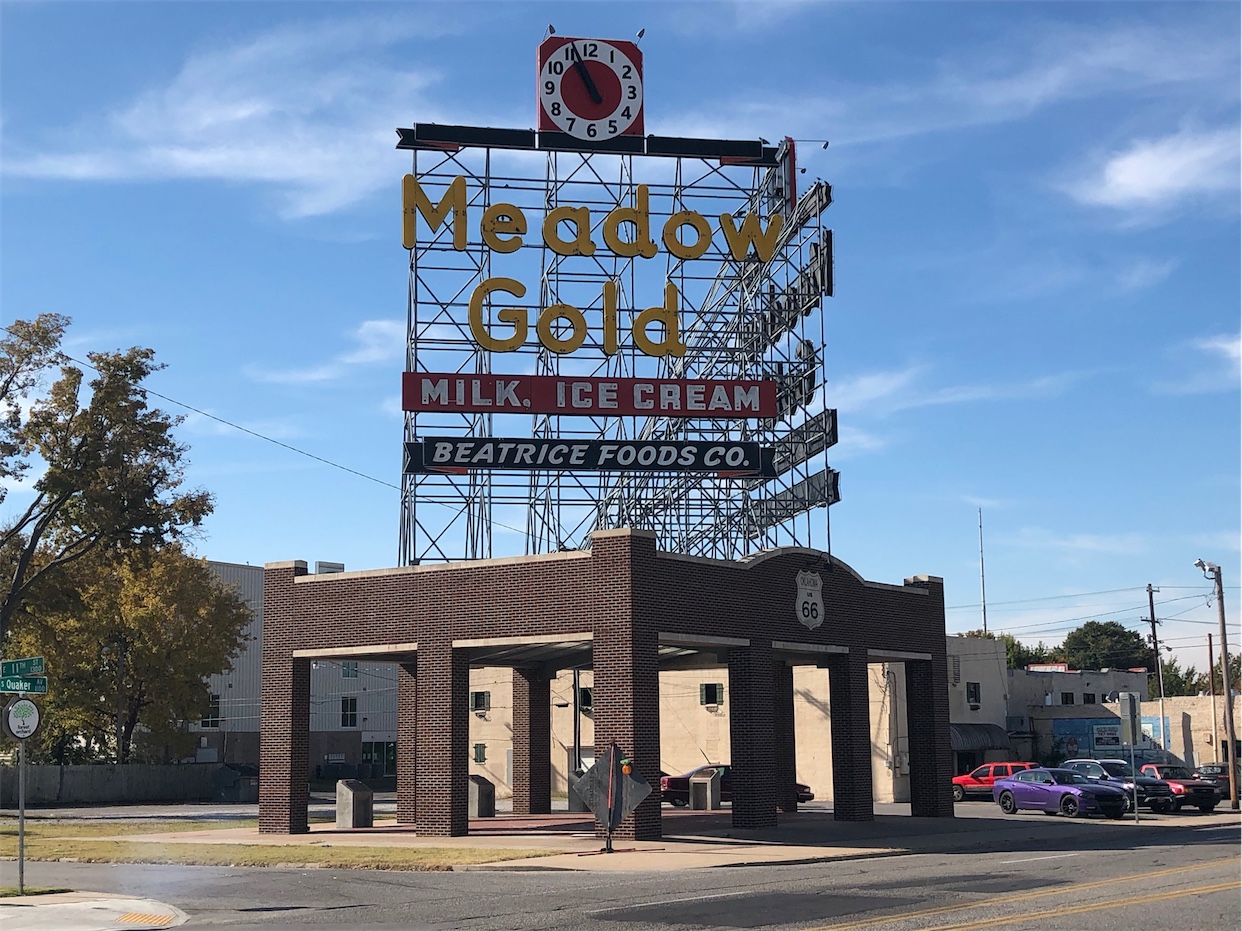 Meadow Gold Sign